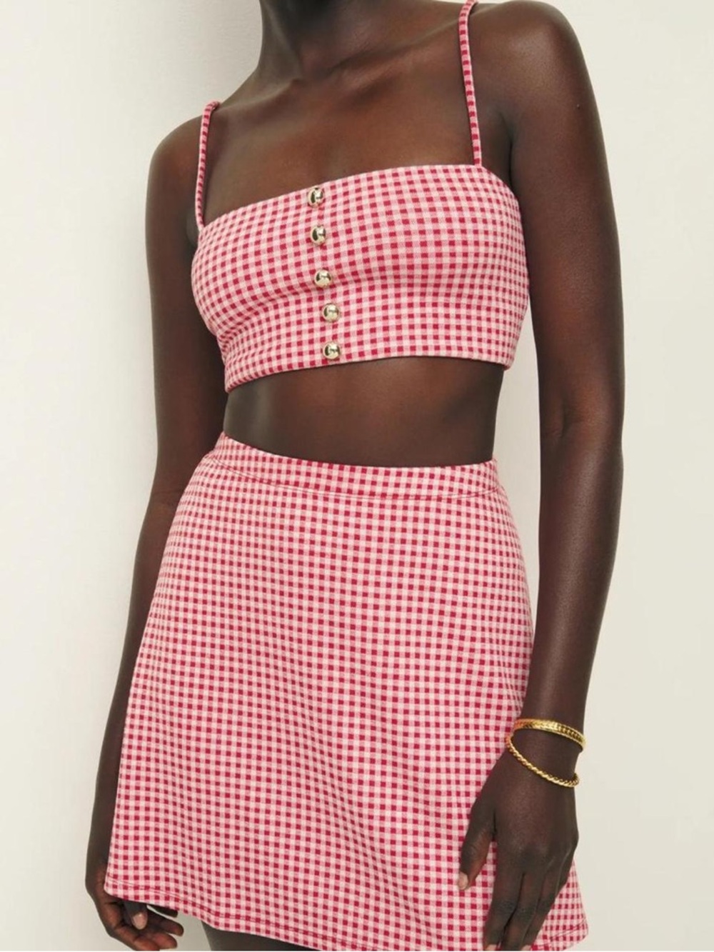Reformation Eloisa Gingham Set - Picture 2 of 3